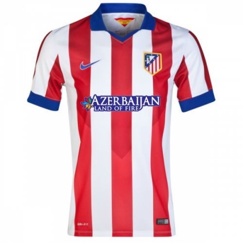 Футбольная футболка детская FC Atletico Madrid Домашняя 2014 2015 L/S S (рост 116 см)