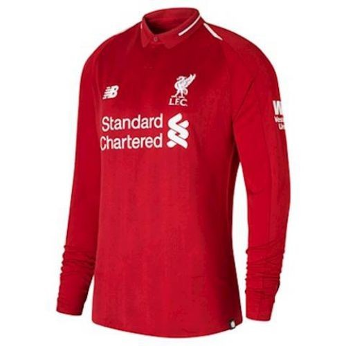 Футбольная футболка FC Liverpool Домашняя 2018 2019 L/S 5XL(60)