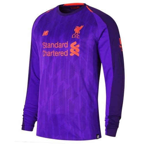 Футбольная футболка FC Liverpool Гостевая 2018 2019 L/S L(48)