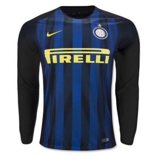 Футбольная футболка FC Inter Milan Домашняя 2016 2017 L/S L(48)