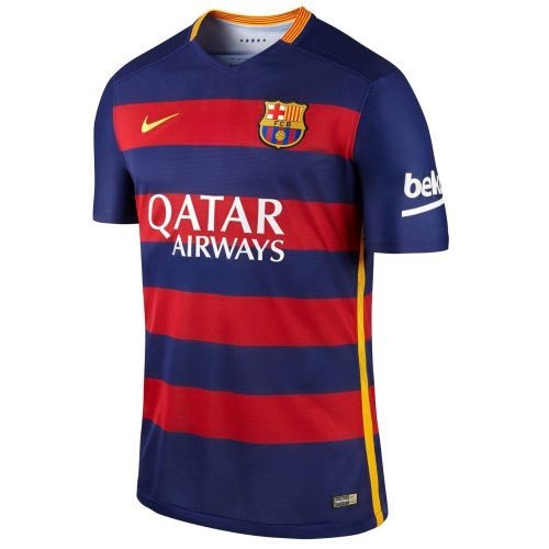 Футбольная футболка детская FC Barcelona Домашняя 2015 2016 S/S 2XS (рост 100 см)