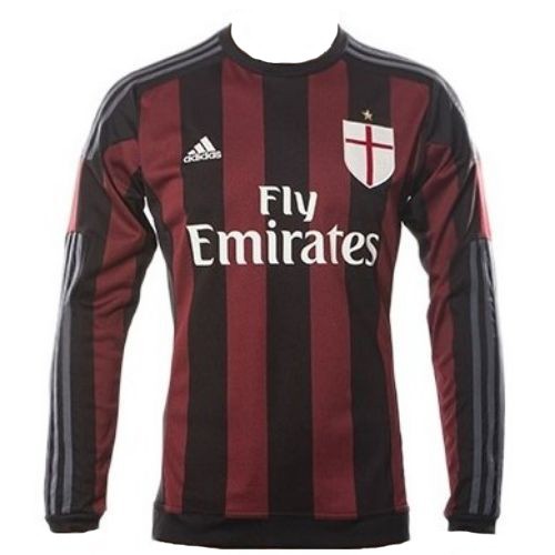 Футбольная футболка FC Milan Домашняя 2015 2016 L/S 2XL(52)