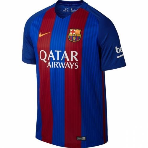 Футбольная футболка детская FC Barcelona Домашняя 2016 2017 S/S 2XL (рост 164 см)