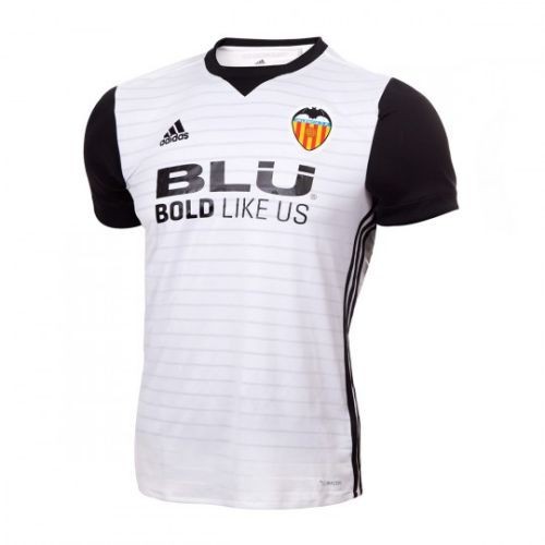 Футбольная футболка детская FC Valencia Домашняя 2017 2018 L/S 2XL (рост 164 см)