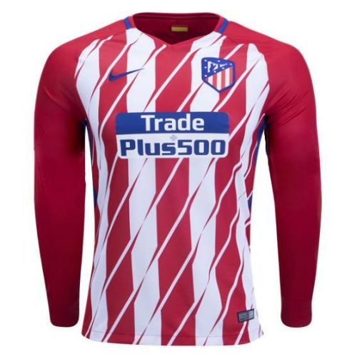 Футбольная футболка детская FC Atletico Madrid Домашняя 2017 2018 L/S XL (рост 152 см)