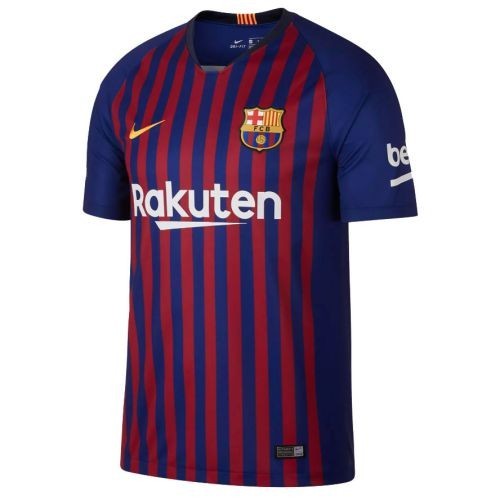 Футбольная футболка детская FC Barcelona Домашняя 2018 2019 S/S 2XS (рост 100 см)