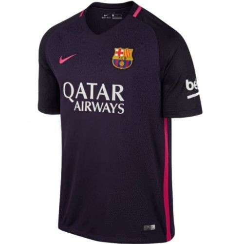 Футбольная футболка детская FC Barcelona Гостевая 2016 2017 S/S XL (рост 152 см)