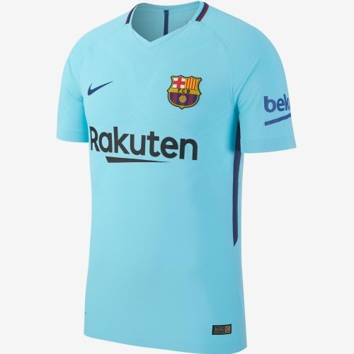Футбольная футболка детская FC Barcelona Гостевая 2017 2018 S/S 2XL (рост 164 см)