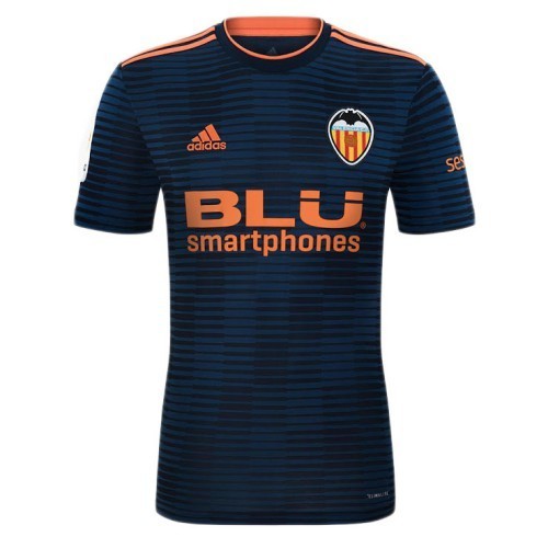 Футбольная футболка детская FC Valencia Гостевая 2018 2019 L/S XL (рост 152 см)
