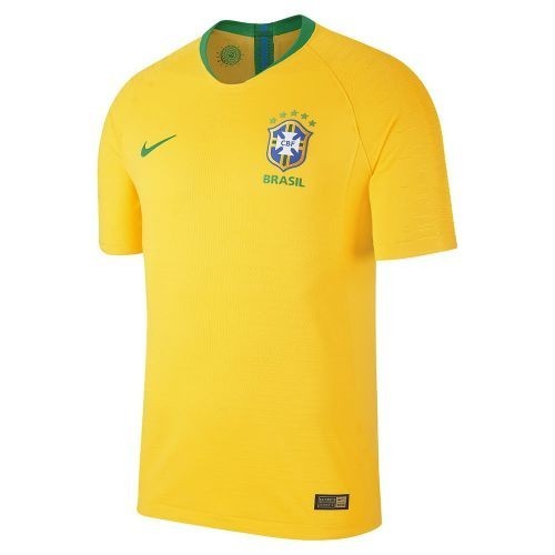Детская футболка сборной Бразилии по футболу ЧМ-2018 Домашняя Рост 140 см