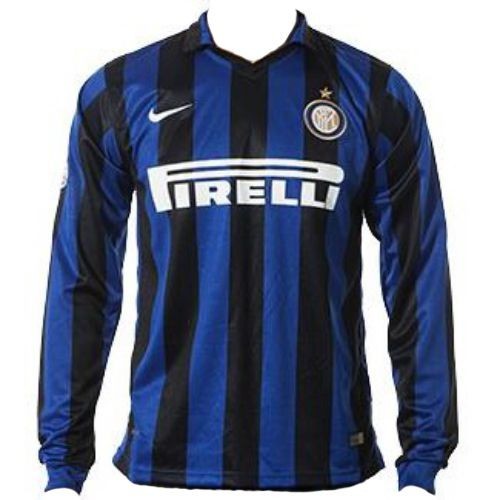 Футбольная футболка FC Inter Milan Домашняя 2015 2016 L/S L(48)